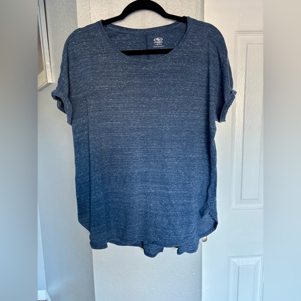 Athletic Works Heathered Blue Short Sleeve Tee XL 16-18